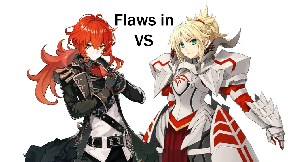Diluc vs Mordred, Flaws in Character Matchups