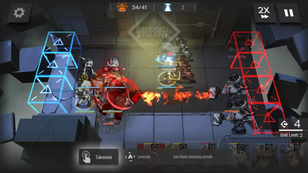 Screenshot of Arknights Combat